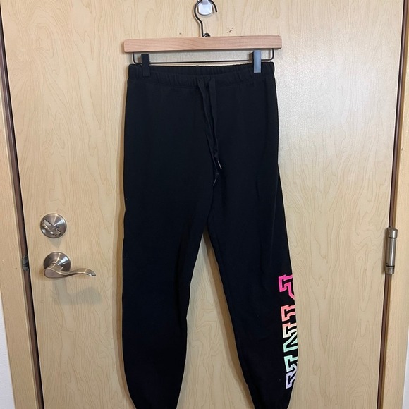 PINK ombre rainbow sweatpants - Picture 2 of 4